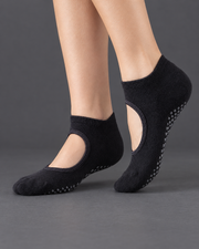 Chaussettes Pilates antidérapantes — noir