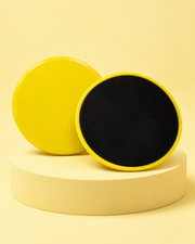 Disques glissants Pilates — lot de 2, jaune