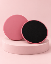 Disques glissants Pilates — lot de 2, rose