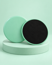 Disques glissants Pilates — lot de 2, vert-menthe