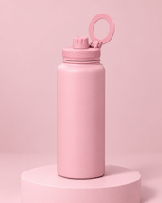 Gourde avec support téléphone — rose — nouvelle vue fidèle à la référence